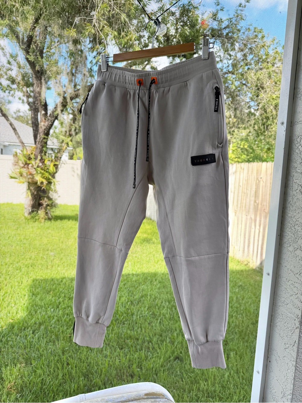 YoungLA 236 Elevate Joggers Men’s Small Gray Tech Streetwear Pants